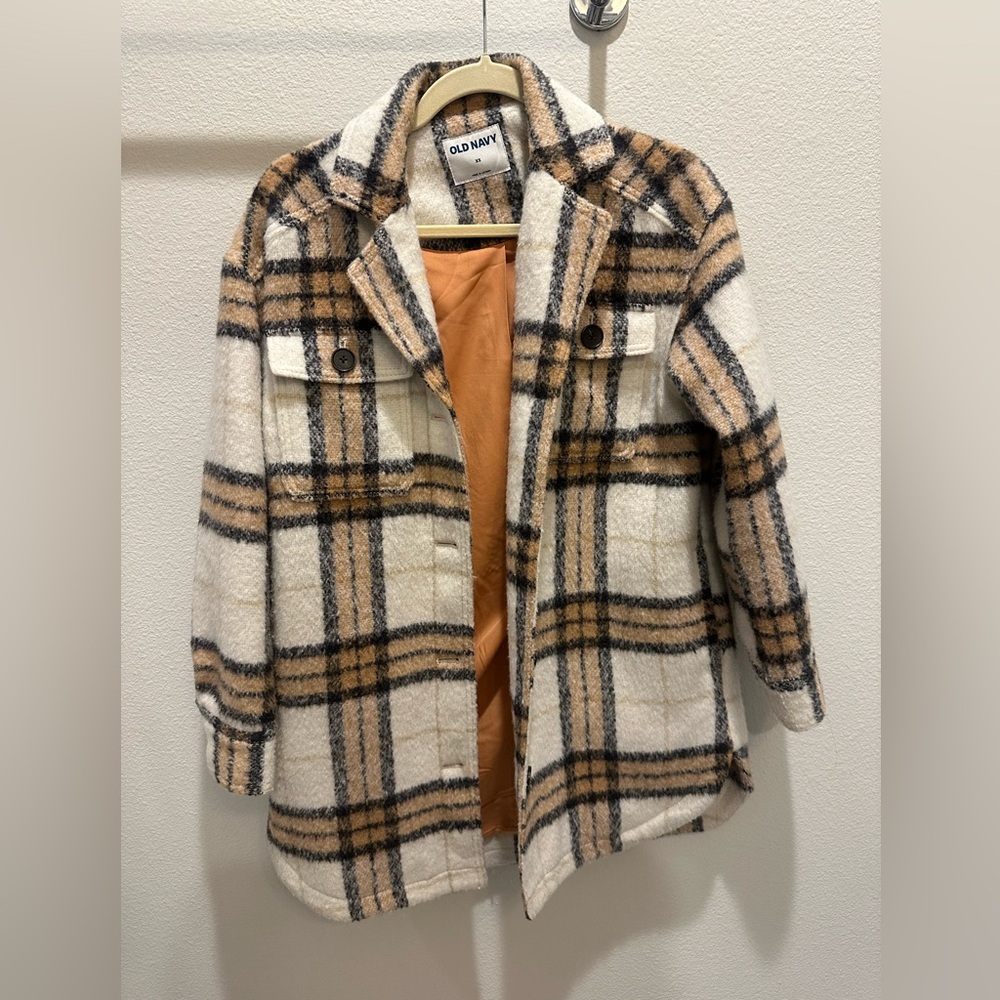 Old Navy “shacket” Jacket - Brown and Cream